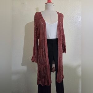 Open Front Knit Cardigan